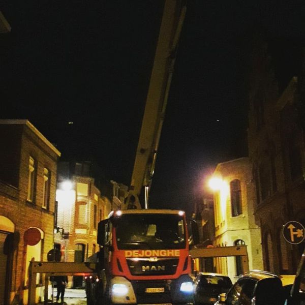 Betonplaat gieten in Ieper